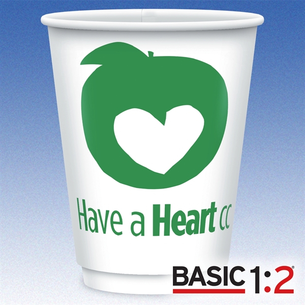 12 oz-Vx2® Matte Double Wall Insulated Paper Cup with Hi-Definition Full... from ASI 49716 Digispec & CounterPoint