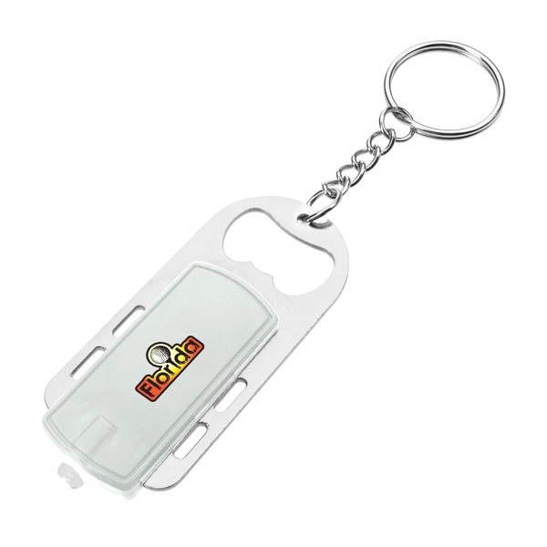 Bottle opener key light with split ring attachment.... from ASI 61125 Hit Promotional Products / Hit®