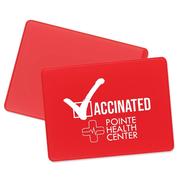 COVID vaccination card holder that's made of vinyl.... from ASI 54040 Fey Promo