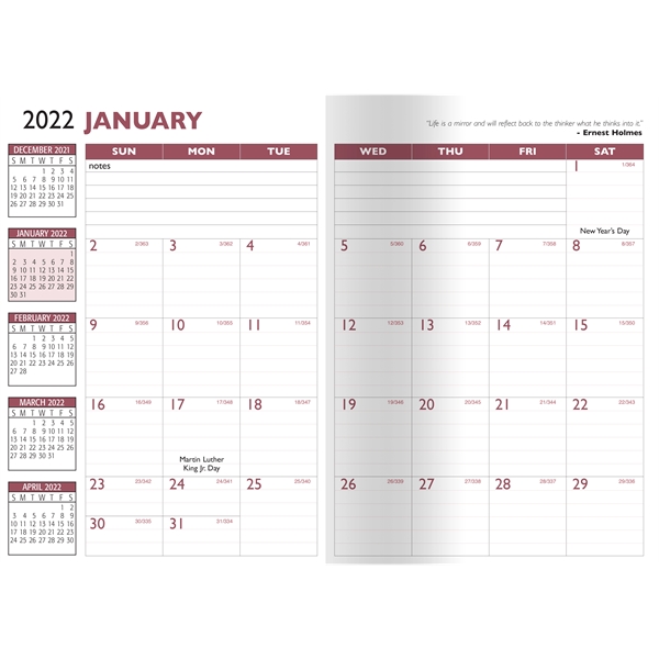 Full-Color Digital Self Cover 7" x 10" Monthly Planner... from ASI 83770 Royal Industries / The Royal Line