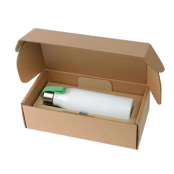 24 ounce stainless steel insulated water bottle with recycled cardboard gift... from ASI 52840 Evans Manufacturing