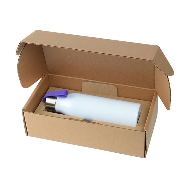 24 ounce stainless steel insulated water bottle with recycled cardboard gift... from ASI 52840 Evans Manufacturing