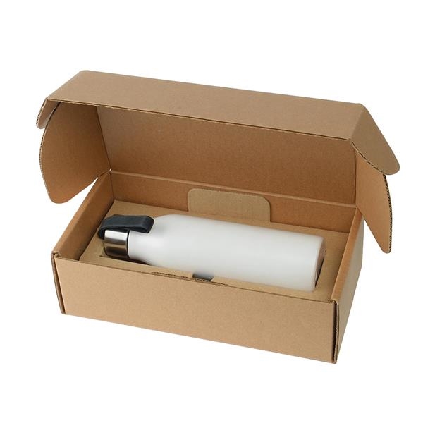 24 ounce stainless steel insulated water bottle with recycled cardboard gift... from ASI 52840 Evans Manufacturing