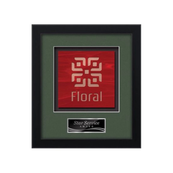 Stained Glass award framed in our exquisite Primrose molding with your... from ASI 84592 St Regis Group / St Regis Crystal