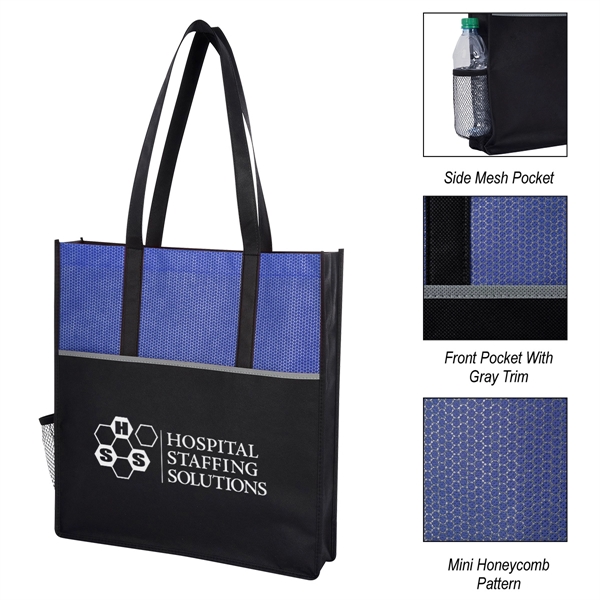 15" x 16" x 3" Promenade 80GSM non-woven polypropylene tote bag... from ASI 61125 Hit Promotional Products / Hit®