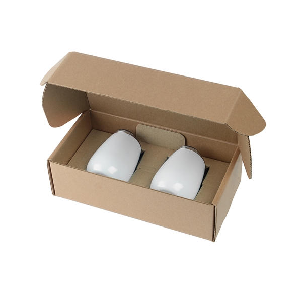 Set of 10 ounce double wall insulated stainless steel wine tumblers... from ASI 52840 Evans Manufacturing