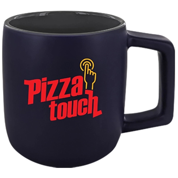 14 oz. Spartan Silk Matte Out coffee mug made of ceramic... from ASI 46573 Cooper & Clement Inc