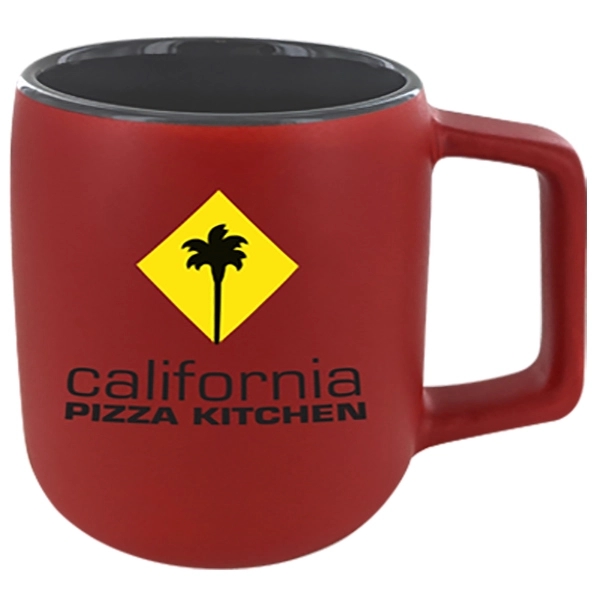14 oz. Spartan Silk Matte Out coffee mug made of ceramic... from ASI 46573 Cooper & Clement Inc