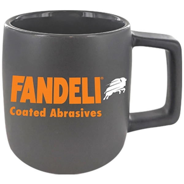 14 oz. Spartan Silk Matte Out coffee mug made of ceramic... from ASI 46573 Cooper & Clement Inc