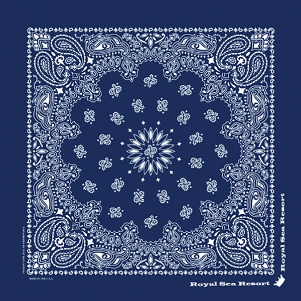 35" x 35" paisley print bandannas, made in the USA.... from ASI 44020 Bandanna Promotions By CARO-LINE / Bandanna Promotions