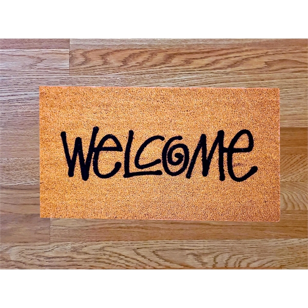 Cocoa-colored coconut husk mat, American-made and available in standard or custom... from ASI 35750 PromoMatting by Americo