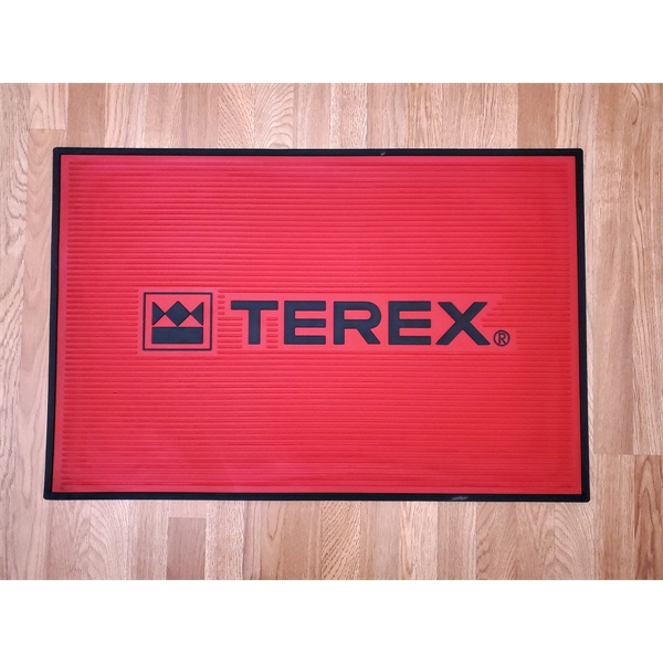 1/2" thick molded vinyl floor mat, available in custom sizes and... from ASI 35750 PromoMatting by Americo