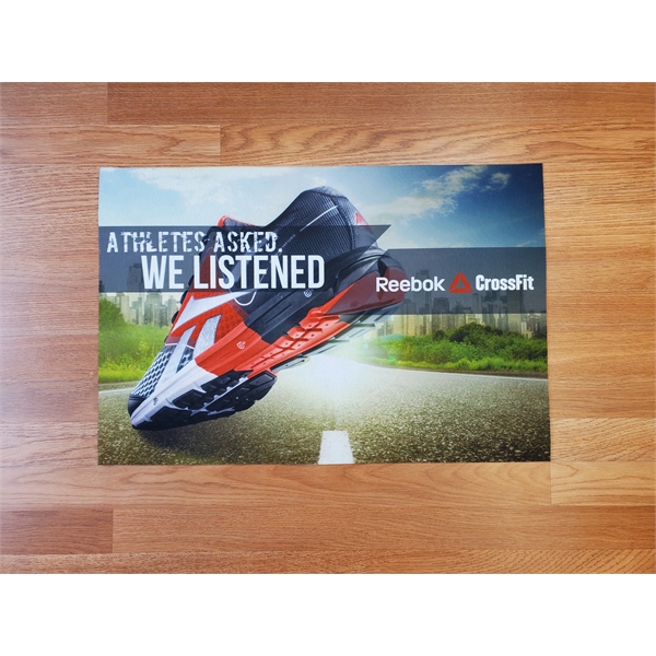 Full-color needle punch polyester floor mat, with full-bleed imprint... from ASI 35750 PromoMatting by Americo