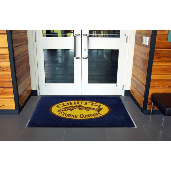 16 oz. nylon yarn door mat, with heavy duty vinyl and... from ASI 35750 PromoMatting by Americo