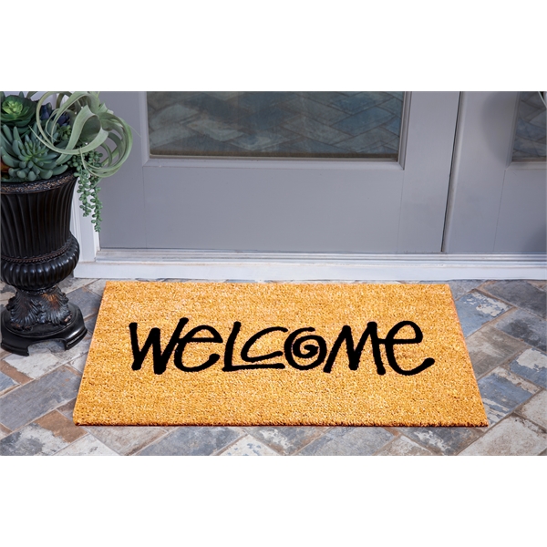 Cocoa-colored coconut husk mat, American-made and available in standard or custom... from ASI 35750 PromoMatting by Americo