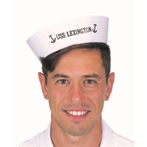 White Cotton Sailor Hat. Packed 2 dozen. Must be ordered in... from ASI 63090 Jacobson Hat Co Inc / J Hats®