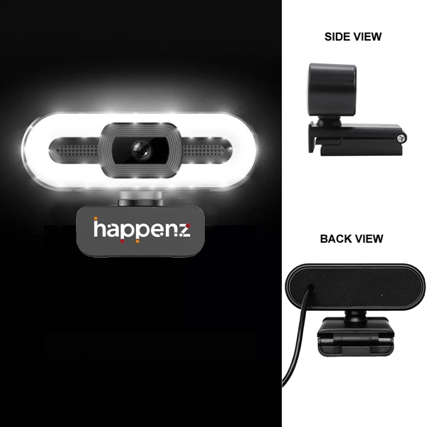 LED Webcam with Full HD resolution and 3 Light Modes.... from ASI 63776 KTI Networks Inc / KTI Promo