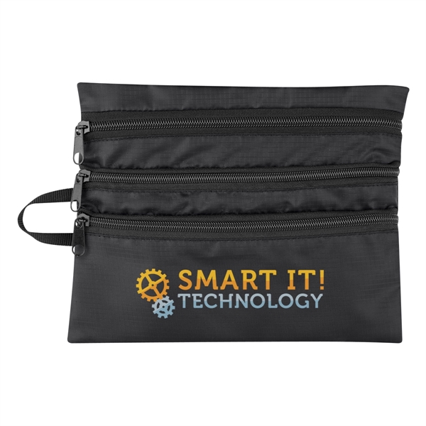 Travel bag made of polyester ripstop that measures 9" x 7"... from ASI 61125 Hit Promotional Products / Hit®