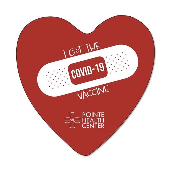 1.90"H x 1.88"W heart shaped magnet that's made in the USA... from ASI 54040 Fey Promo / Magna-Tel by Fey