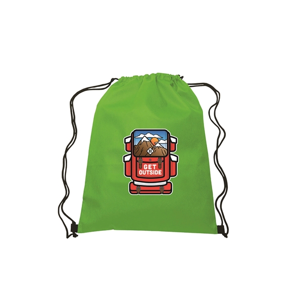 13.5" x 16.5" 80 gram non-woven polypropylene drawstring backpack.... from ASI 90807 Tekweld