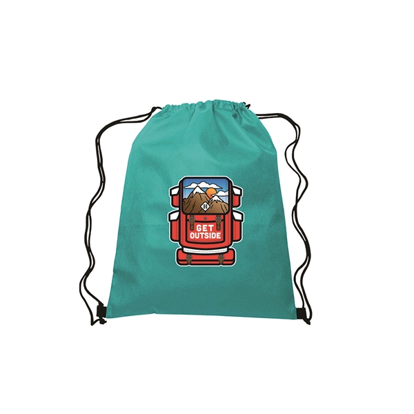 13.5" x 16.5" 80 gram non-woven polypropylene drawstring backpack.... from ASI 90807 Tekweld