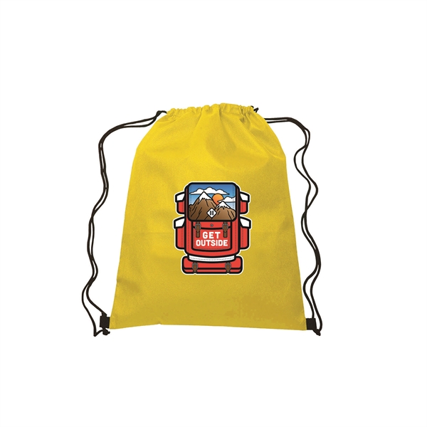 13.5" x 16.5" 80 gram non-woven polypropylene drawstring backpack.... from ASI 90807 Tekweld