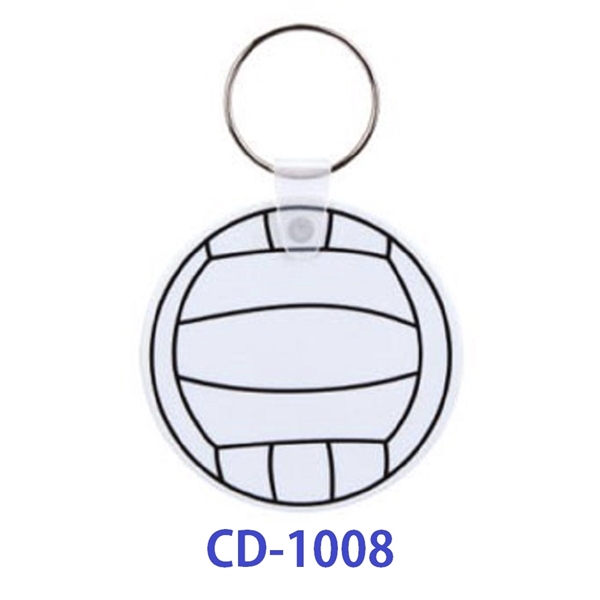 Round sport ball designed key chain.... from ASI 31977 Adline Industries Inc