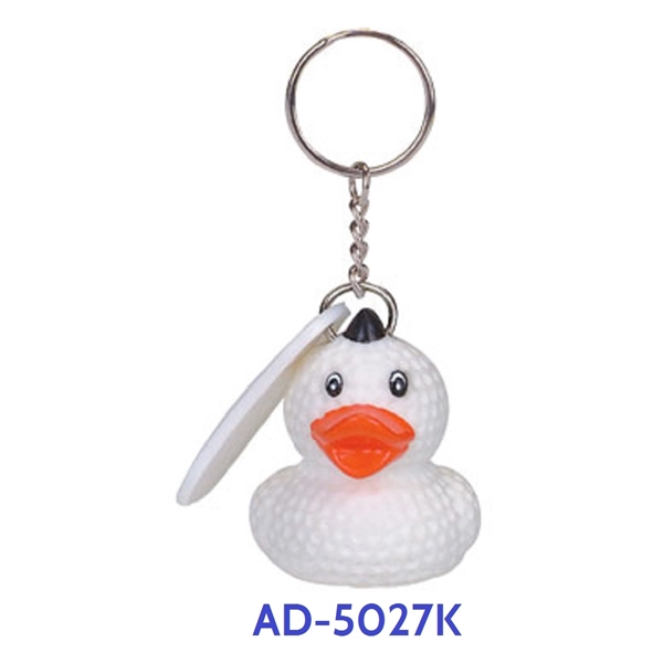 Rubber Sport Themed designed duck key chain.... from ASI 31977 Adline Industries Inc