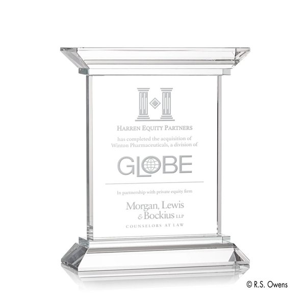 Beveled clear optical pedestals and capitals are hand cut in a... from ASI 84592 St Regis Group / R S Owens & Co Inc