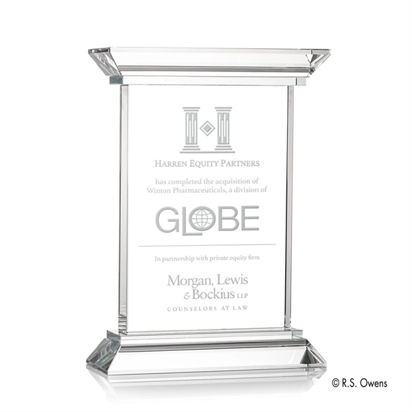 Beveled clear optical pedestals and capitals are hand cut in a... from ASI 84592 St Regis Group / R S Owens & Co Inc