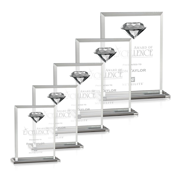 Our beveled optical crystal rectangle is highlighted with a sparkling faceted... from ASI 84592 St Regis Group / St Regis