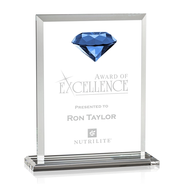 Our beveled optical crystal rectangle is mounted to a beveled optical... from ASI 84592 St Regis Group / St Regis