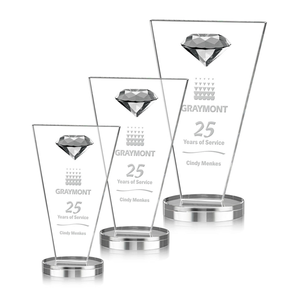 This tapered Crystal Award features a sparkling faceted gemstone to give... from ASI 84592 St Regis Group / St Regis