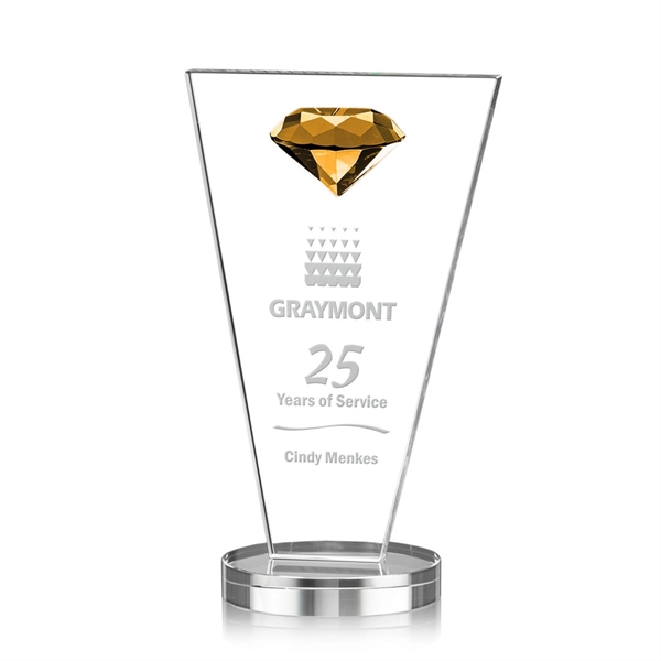 This tapered Crystal Award features a sparkling faceted gemstone to give... from ASI 84592 St Regis Group / St Regis