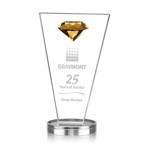 This tapered Crystal Award features a sparkling faceted gemstone to give... from ASI 84592 St Regis Group / St Regis