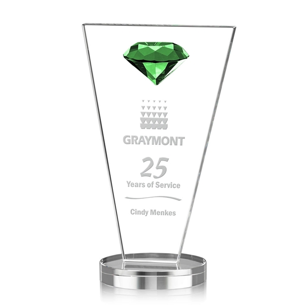 This tapered Crystal Award features a sparkling faceted gemstone to give... from ASI 84592 St Regis Group / St Regis