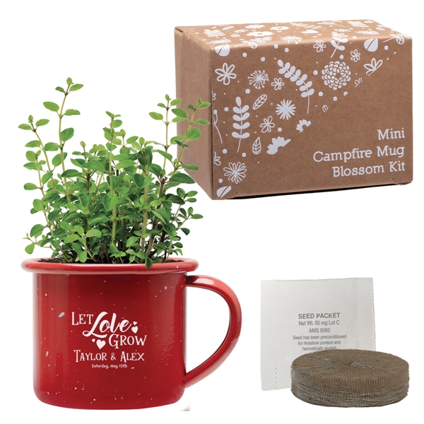 Carbon steel mini campfire mug planter, available in a handful of... from ASI 62190 Illini