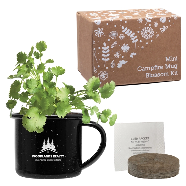 Carbon steel mini campfire mug planter, available in a handful of... from ASI 62190 Illini