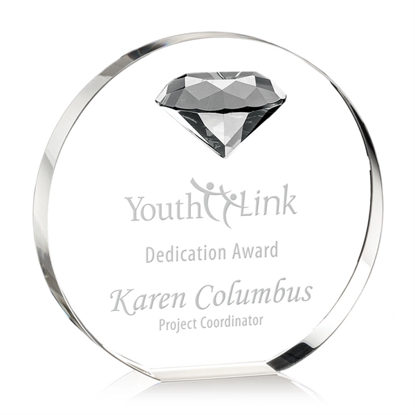 Our tapered optical crystal disc is highlighted with a sparkling faceted... from ASI 84592 St Regis Group / St Regis