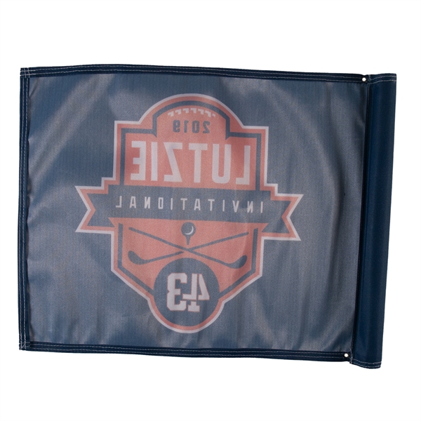 Golf flag, made of durable knit polyester fabric... from ASI 77280 Pepco Poms / Pepco Poms