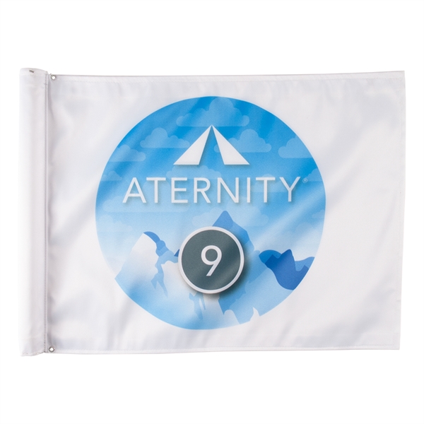 Golf flag, made of durable knit polyester fabric... from ASI 77280 Pepco Poms / Pepco Poms