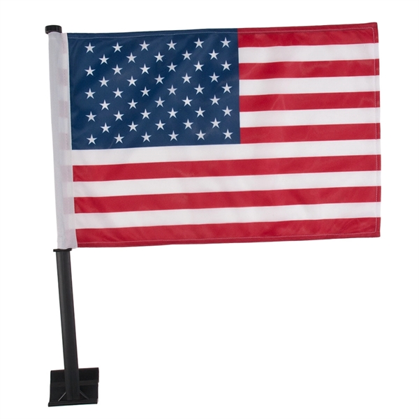Car flag, made of durable 2 ply polyester fabric, 11" x... from ASI 77280 Pepco Poms / Pepco Poms