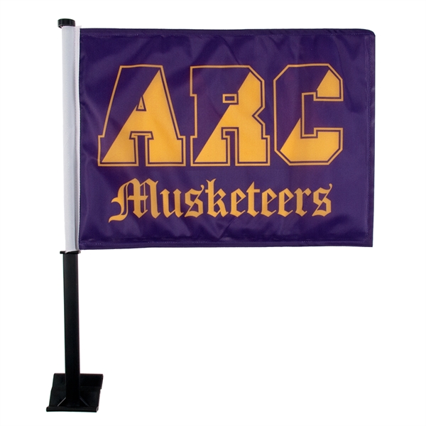 Car flag, made of durable 2 ply polyester fabric, 11" x... from ASI 77280 Pepco Poms / Pepco Poms