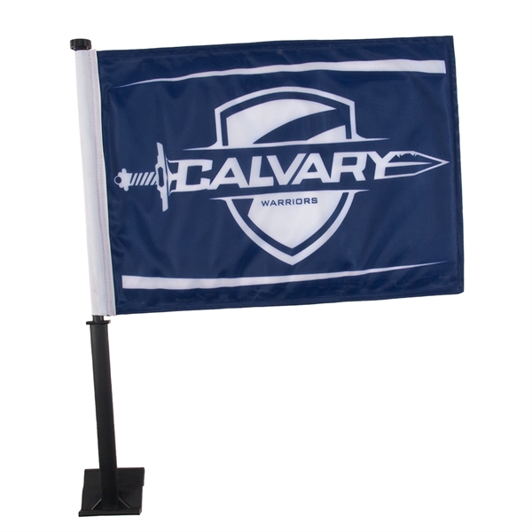 Car flag, made of durable 2 ply polyester fabric, 11" x... from ASI 77280 Pepco Poms / Pepco Poms
