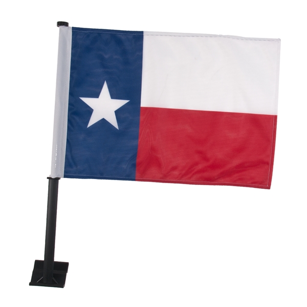 Car flag, made of durable 2 ply polyester fabric, 11" x... from ASI 77280 Pepco Poms / Pepco Poms