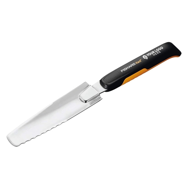 Fiskars® Xact™ Weeder features a long, stainless steel blade for splitting... from ASI 41561 Brand Box USA, LLC