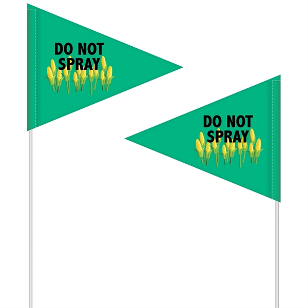 Custom double sided printed reinforced vinyl pennant field flag with 6'... from ASI 80228 Quinn