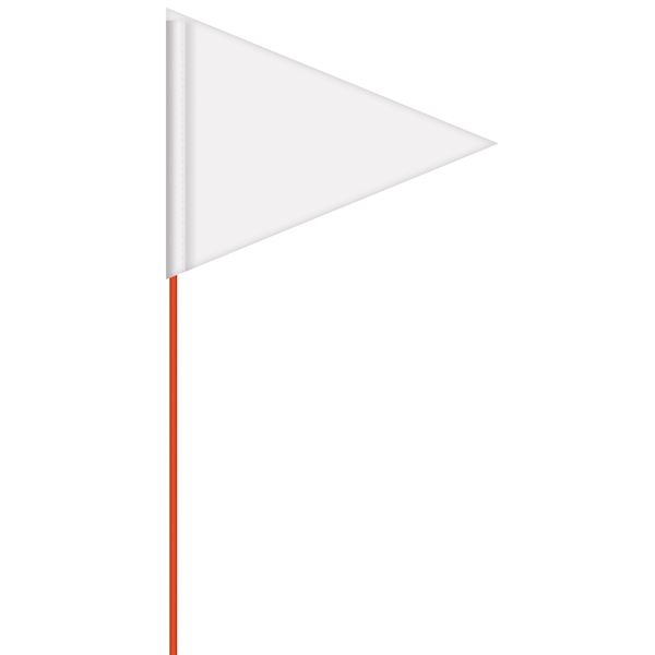 Custom double sided printed reinforced vinyl pennant field flag with 6'... from ASI 80228 Quinn