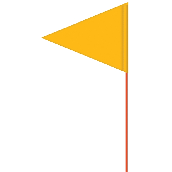 Custom single sided printed reinforced vinyl pennant field flag with 6'... from ASI 80228 Quinn