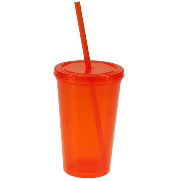 Double wall insulated polypropylene 16 oz plastic tumbler.... from ASI 77280 Pepco Poms / Pepco Poms